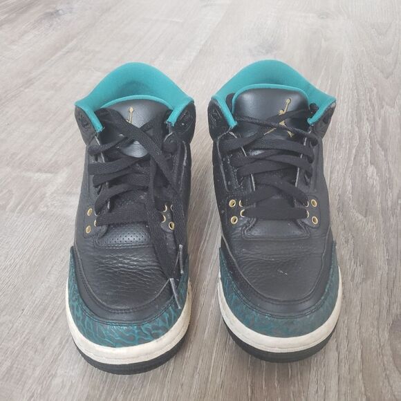 Nike Air Jordan 3 Retro GS Rio Teal Black 441140-018 Youth 6.5Y Shoes Sneakers - Picture 2 of 14